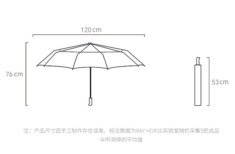 二折疊雨傘尺寸