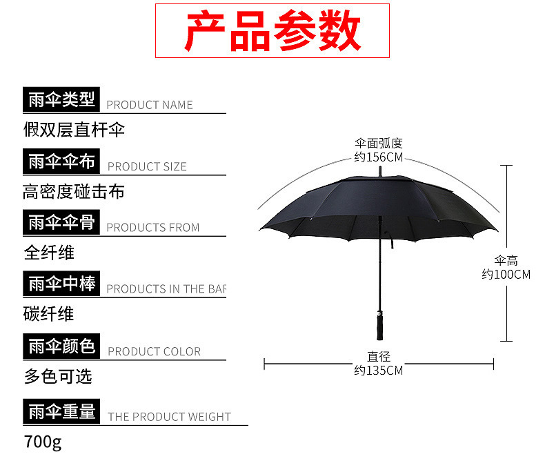 雙層高爾夫傘